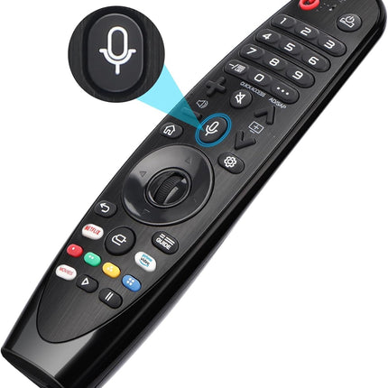 Gvirtue Magic Remote pult LG telerile Kaugjuhtimispult LG MR20GA AKB75855501 MR19BA MR18BA Magic Remote, ühildub LG Magic Remote puldiga LG nutiteleri LED OLED 4K Nanocell häälfunktsiooniga
