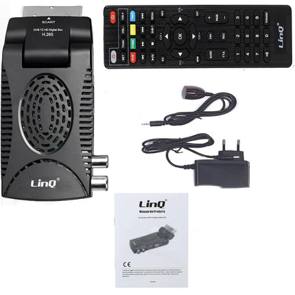 Oluote TV vastuvõtja DVB-T2 H.265, Mini HD 1080P, Dolby Digital Plus, Youtube, IPTV RSS