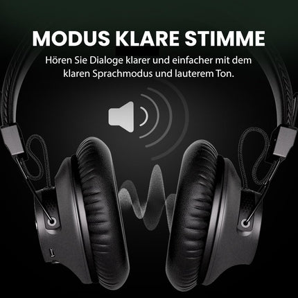 Avantree HT5009 Plus – juhtmevabad kõrvaklapid teleri ja televisiooni jaoks, Qualcomm Bluetooth 5.3 kõrvaklapid aptX Adaptive'iga, selge hääl seenioridele, signaali edastamine, eraldi laadimisjaam, 50 tundi mänguaega