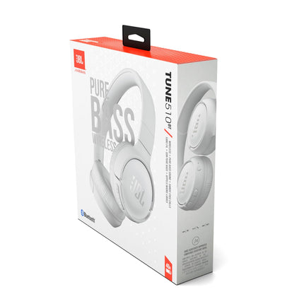 JBL Tune 510 BT – Bluetooth-kõrvaklapid – valged – kokkupandavad kõrvaklapid käed-vabad funktsiooniga – ühildub häälassistentidega – pikk aku tööiga kuni 40 tundi