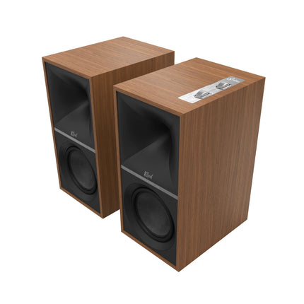 Klipsch The Sevens aktiivkõlarid (paar) - Titan LTS ventileeritav kõrgsageduskõlar, Bluetooth-ühendus, kõrglahutusega heli, dünaamiline bassi ekvalaiser, pähklipuu