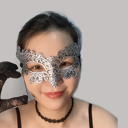 7 Pieces Venetian Face Mask Women Men, Sexy Eye Masks, Lace Masquerade, Lace Eye Mask, Lace Mask for Halloween Carnival Evening Dress Dance Masked Ball Costume Party Cosplay, Mixed Colors
