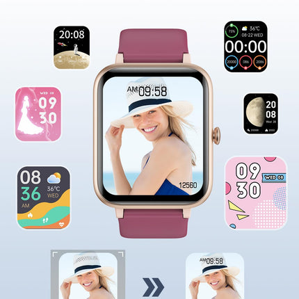 GRV Smartwatch for women men with phone function, fitness watch with heart rate monitor SpO2 sleep monitor pedometer IP68 waterproof, multi-sport modes smart watch fitness tracker for iOS Android mobile phone