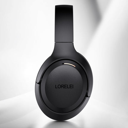 LORELEI QC60 hübriidsed aktiivsed mürasummutavad kõrvaklapid, juhtmevabad kõrvaklapid mikrofoniga, 60H mänguaeg, kokkupandavad, kerged, sügav bass, mäluga kõrvaklapid, reisimiseks, kodukontorisse