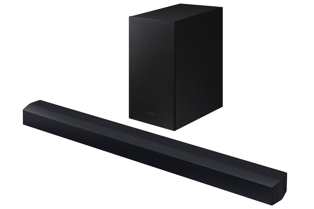 SAMSUNGi heliriba HW-C450/ZF C-seeria, 3 kõlarit, subwoofer komplektis, 2.1-kanaliline heli, Adaptive Sound Lite, must 2023