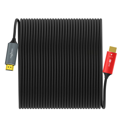 Twozoh HDMI fiiberoptiline kaabel 50M, HDMI optiline kaabel 2.0 4K/60Hz 18Gbps kiire UHD fiiberoptiline HDMI kaabel
