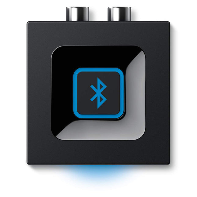 Logitechi juhtmevaba Bluetooth-audiovastuvõtja, mitmepunktiline Bluetooth, 3,5 mm ja RCA sisend, sidumisnupp, 15 m ulatus, EL-i pistik, arvuti/Mac/tahvelarvuti/mobiiltelefon/AV-vastuvõtja/stereosüsteem - must
