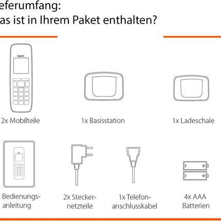 Gigaset Pure 120 Duo - 2 juhtmeta telefoni "ära sega" ja ECO DECT režiimiga - valgustatud ekraan - kuuldeaparaatidega ühilduv, antratsiitmust [Ühildub Saksamaal, Itaalias, Prantsusmaal, Hollandis, Belgias, Šveitsis, Austraalias]