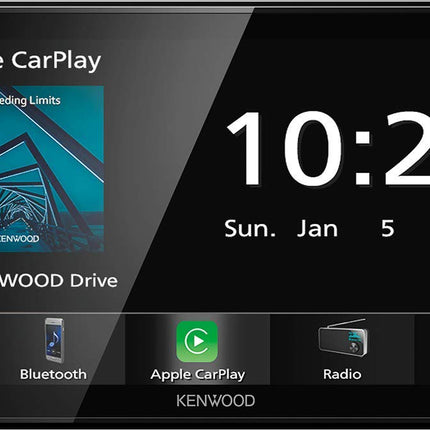 Kenwood DMX5020BTS 17,3 cm WVGA digitaalne meediamängija FM RDS-tuuneri, CarPlay, Android Auto, Androidi USB-peegelduse, Bluetoothi, mahtuvusliku puutepaneeli ja DSP-ga