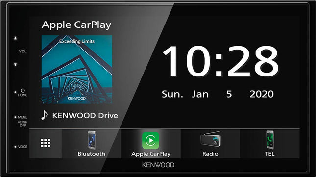 Kenwood DMX5020BTS 17,3 cm WVGA digitaalne meediamängija FM RDS-tuuneri, CarPlay, Android Auto, Androidi USB-peegelduse, Bluetoothi, mahtuvusliku puutepaneeli ja DSP-ga