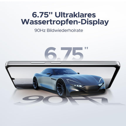 DOOGEE Note 58 Android 15 nutitelefon, 6250mAh aku, 32GB + 128GB / 2TB TF-kaart, 6,75" HD+ IPS T7250 kaheksatuumaline, 16MP + 8MP, kahe SIM-kaardiga 4G lukustamata telefonid, OTG, GPS, Face ID