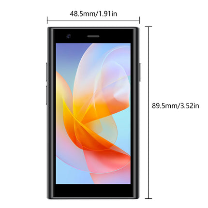 ATEVENSE 4G ülimini nutitelefon, 3,0-tolline HD-ekraan, kahekordne SIM-kaart, 2000 mAh aku, Face ID, lukustamata väike nutitelefon, taskuformaadis lastetelefon, roosa