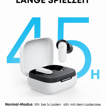 Ankeri mürasummutavad Soundcore P30i kõrvaklapid, nutikas mürasummutus, võimas bass, 45 tundi mänguaega, 2-ühes ümbris ja telefonialus, IP54, juhtmevabad kõrvaklapid, Bluetooth 5.4, rakenduse juhtimine