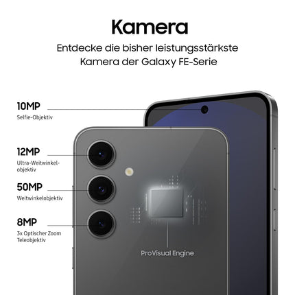 Samsung Galaxy S24 FE tehisintellektiga nutitelefon ilma lepinguta, tehisintellektiga telefon Androidiga, 8 GB muutmälu, 256 GB salvestusruumi, 50 MP kaamera, pikk aku tööiga, suurepärane, 36-kuuline tootjagarantii [Ainult Amazonis]