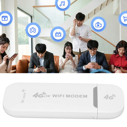 USB WiFi adapter, 2.4G traadita modemi võrguadapter arvutile ja sülearvutile, 4G LTE USB adapter, 150Mbps, toetab 10 kasutajat, Win11/10/7/8/8.1/XP, OS X jaoks