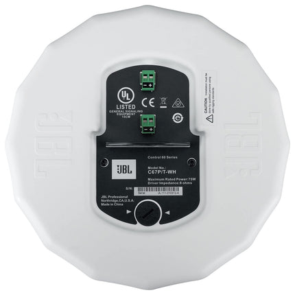 JBL Professional C67P/T-WH laiendatud seeria rippkõlarid, valged, 2 tk pakis