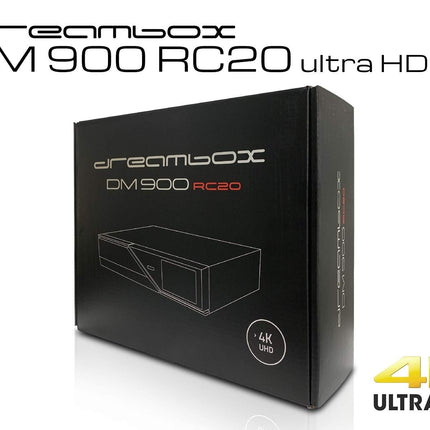 Dreambox DM900 RC20 UHD 4K 1x kahekordne DVB-S2X MS-tuuner E2 Linux PVR-valmis vastuvõtja
