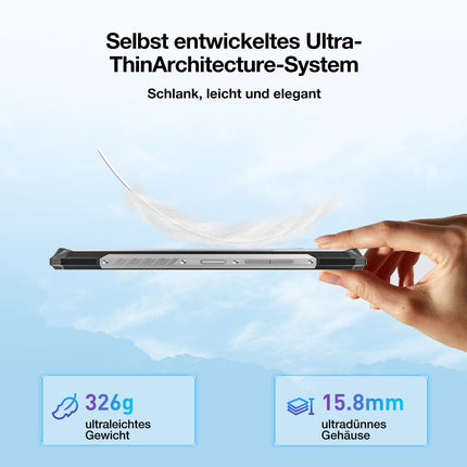 DOOGEE Blade 10 Max välistingimustes kasutatav nutitelefon ilma lepinguta Android 14, 10300mAh, 20(8+12) GB+256GB/2TB TF õues kasutatav nutitelefon, 1.54" tagumine ekraan 6.56” + 90Hz, 50MP+8MP ehitusplatsi telefon, sõrmejäljelugeja/näotuvastuse/NFC/OTG
