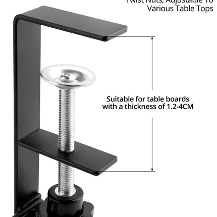 QWORK 2 pieces under-table cable management, cable duct desk, cable basket for managing, for managing cables and power strips