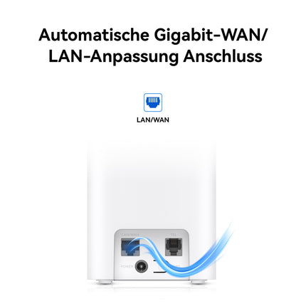 5G CPE 5s, H153, 5G Router SIM, Wi-Fi 6 AX3000, DL 3600 Mbps/UL 500 Mbps, 9 dBi high-gain antenna, LAN/WAN port, Visualized Wi-Fi diagnostics, Home Broadband Mesh+
