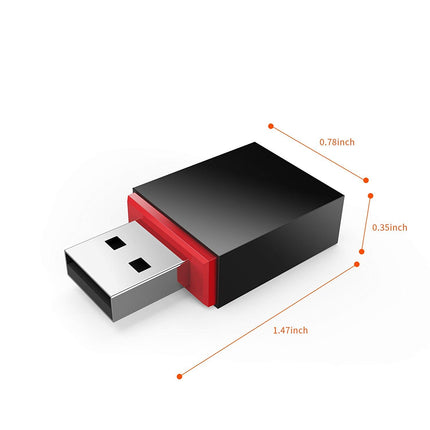 Tenda U3 WiFi USB Adapter, Mini Size USB Stick (300 Mbps, AP Mode, Compatible with Windows 11/10/8.1/8/7/XP, Mac OS 10.7-10.12, Linux) Black