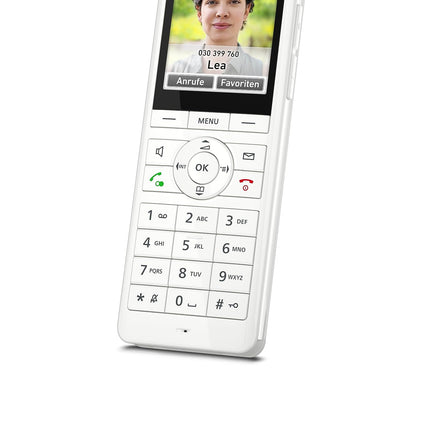FRITZ!Fon X6 valge DECT mugavustelefon (kvaliteetne värviekraan, HD-telefonisüsteem, täisdupleks-käed-vabad kõned, FRITZ!Boxi funktsioonide juhtimine), valge, saksakeelne versioon
