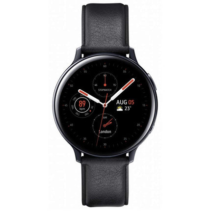 Samsung SM-R830 Galaxy Watch Active2, stainless steel fitness tracker, large display, long-lasting battery, water-resistant, 40 mm, Bluetooth, black