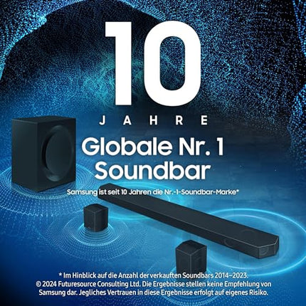 Samsung HW-Q935GD 9.1.4-kanaliga Q-Soundbar teleritele, 2.0.2-kanaliga tagumised kõlarid, Bluetooth-kõlar juhtmevaba Dolby Atmose / DTS:X-iga, Q-Symphony [2024]
