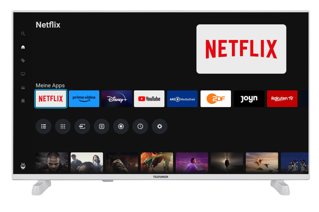 Telefunken 40-tolline TiVo-toega nutiteler (Full HD, HDR, HD+ 6 kuud kaasas, kolmekordne tuuner) XF40TO750S-W