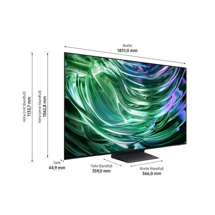 Samsung OLED 4K S90D 83-inch (211 cm), UHD TV, TV with NQ AI Gen2 processor, OLED HDR+, 4K AI picture enhancement, Gaming Hub up to 144Hz, Dolby Atmos sound, OTS Lite, Knox security, Smart AI TV