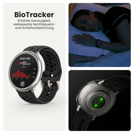 Amazfit Active 2 nutikell 44mm, tehisintellekt, hääljuhtimine, GPS ja tasuta kaardid, 10-päevane aku tööiga, aktiivsusmonitor enam kui 160 spordirežiimiga, 5 ATM veekindlus Androidile ja iPhone'ile