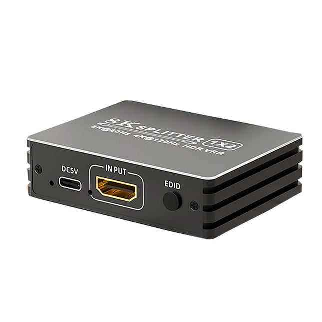 HDMI 2.1 jaotur 1 sisend 2 väljundit 4K 120Hz 8K 60Hz koos heliga, BolAAzuL 1x2 HDMI jaotur 1-2 monitorile, dubleerib samaaegselt, toitega, ühenda ja mängi, null latentsus, HDCP 2.3 HDR PS5/Xbox/PC/TV jaoks