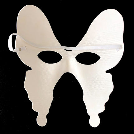 10-osaline valge mask, maskeraadi poolmask, isetehtud maskiballi peomask peotantsuks, karnevaliks, rollimänguks, ooperiks (valge)