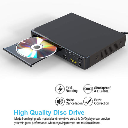 LP-099 DVD-mängija telerile, regioonidevaheline DVD-mängija, CD-mängija HDMI-ühendusega (1080p ülesskaleerimine), HDMI AV-väljund, USB-sisend, regioonidevaheline integreeritud PAL NTSC-süsteem (LP-099)