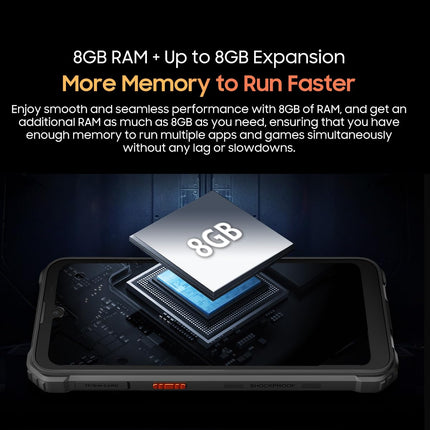 Blackview lepinguta õues kasutatav nutitelefon BV5300 Plus, 16GB+128GB (1TB laiendusvõimalus), 13MP+8MP, 3 kaardipesa, Android 13 DUAL SIM IP68 veekindel nutitelefon, 6.1'' HD+, 6580mAh aku, NFC roheline