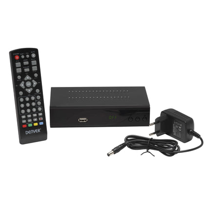 Denver DVBC-120 TV kaabeltelevisiooni vastuvõtja. MPEG-4 HD (DVB-C) dekooder teie kaabeltelevisiooni pakkuja digitaalsignaali jaoks. PVR-salvestusfunktsioon.