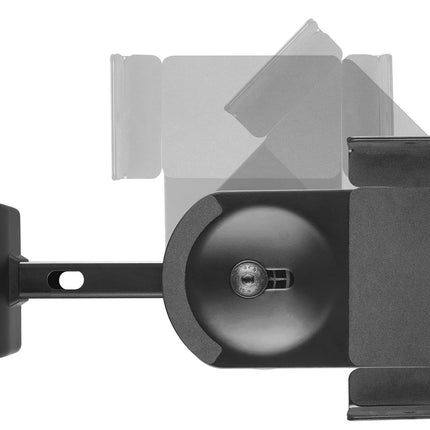 Sat-Fox speaker wall mount universal shelf boxes wall mount shelf boxes 2 pairs 15 kg load capacity tool-free swivel tilt holder wall mounting box fastening screws dowels wall black