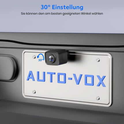 AUTO-VOX W12 CAM juhtmevaba auto tahavaatekaamera: HD 1080P tahavaatekaamera värvilise öönägemisega, IP69K veekindel tahavaatekaamera toetab 2 kaamerat, juhtmevaba tahavaatekaamera autole, veoautole, matkaautole