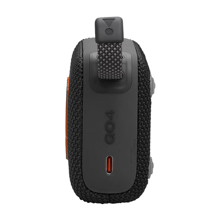 JBL Go 4 - Black – Portable Bluetooth speaker with JBL Pro Sound, deep bass, and Playtime Boost function – Waterproof and dustproof – 7 h battery life