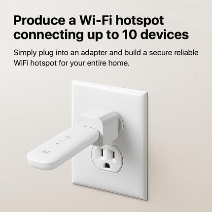 ZTE MF79U Wingle CAT4 4G lukustamata WiFi USB-modem, soodne reisi-WiFi, 150 Mbps, välised antennipordid, valge