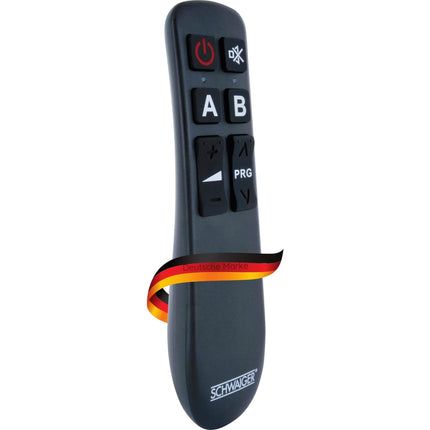SCHWAIGER universal remote control 8 buttons senior remote control TV remote control children replacement remote control LG Samsung Sony Philips Panasonic IR pre-programmed learnable battery operated