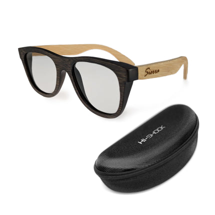 Hi-Shock Passive Bamboo 3D Glasses Sierra for 4K 3D TVs compatible with LG Philips, Grundig, Löwe, Sony, Panasonic, Toshiba | compatible with AG-F420 / PTA417 / ZCW000 / Art 32 / TDG500P