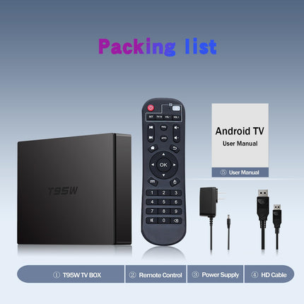 Android TV Box 11.0, Android TV Box 4GB RAM 32GB ROM S905W2 neljatuumaline ARM Cortex-A35, kahesageduslik WiFi 2.4 ja 5GHz Bluetooth v4.0 3D HD4K 2.1 nutikas teleriboks