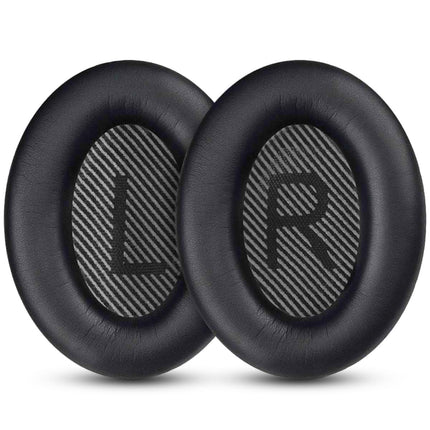 Kõrvapadjad Bose QuietComfort 35 ii jaoks, kvaliteetsed vahetuspadjad Bose QuietComfort 35 (QC35) kõrvaklappidele, vahetuskõrvapadjad, mis ühilduvad Bose QuietComfort 35 II QC35 II kõrvaklappidega (mustad)