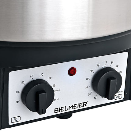 BIELMEIER hõõgveini säilitamismasin 1800 W 27 liitrit roostevabast terasest kraan 1/2" Valmistatud Saksamaal BHG495.4