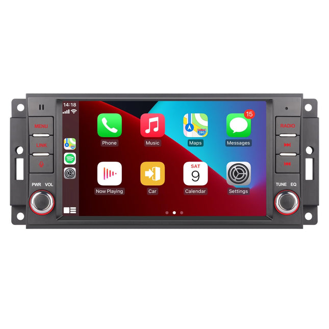 Jeep Wrangler JK Compass Patriot/Chrysler/Dodge RAM laadija, 7-tolline puutetundlik stereo juhtmevaba CarPlay Andriod autoraadio vastuvõtja Bluetooth Mirror Link FM RDS-iga