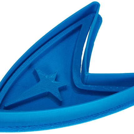 Lõikur Star Trek küpsisevorm, plastik, sinine, 8x7x1,5 cm