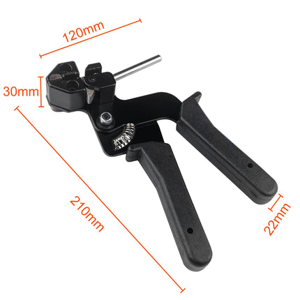 Gvolatee cable tie tool cable tie gun carbon steel, cable tie pliers with tensioning and automatic cutting function, cable tie gun cutting metal cable ties as needed