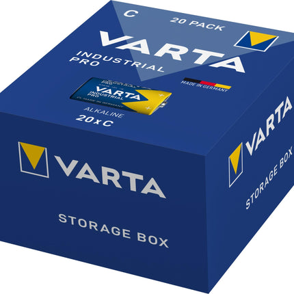 VARTA Batteries C Baby, 20 pieces, Industrial Pro, Alkaline Battery, 1.5V, Bulk Pack, Made in Germany [Exclusively at Amazon]