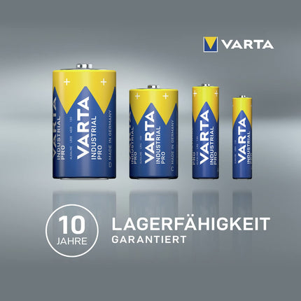 VARTA patareid AAA, 40 tk, Industrial Pro, leelispatarei, 1.5V, hoiupakend, Saksamaal valmistatud kandikuga hoiupakend